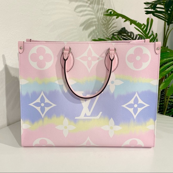 NWT Authentic Louis Vuitton Pastel Escale OnTheGo Tote GM w box - Picture 7 of 17